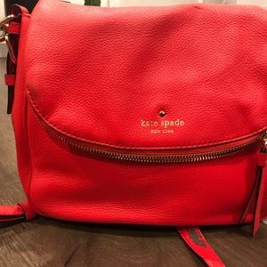 Kate Spade ♠️ Red Leather Crossbody Bag